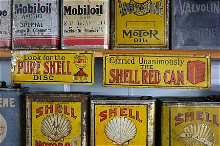 Sign, Shell small tin - click to enlarge