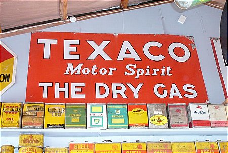 Sign, Texaco Dry Gas 6'x3' - click to enlarge