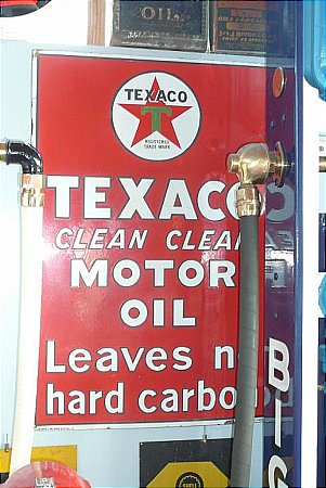 Sign, Texaco clean clear - click to enlarge