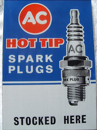 spark plug sign - click to enlarge
