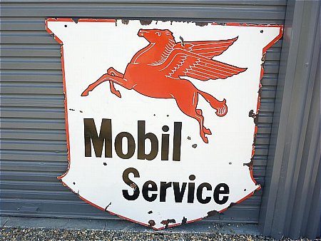Sign, Mobil Service - click to enlarge