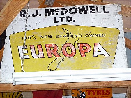 Sign, Europa 100% NZ - click to enlarge