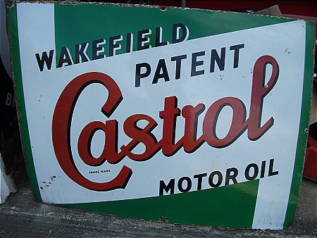 Castrol enamel sign - click to enlarge