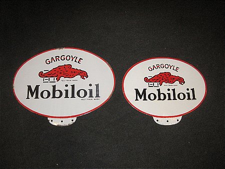 MOBIL OIL CABINET TOP SIGN - click to enlarge