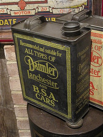 DAIMLER LANCHESTER MOTOR OIL - click to enlarge