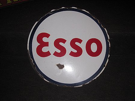 ESSO PUMP or CABINET SIGN. - click to enlarge