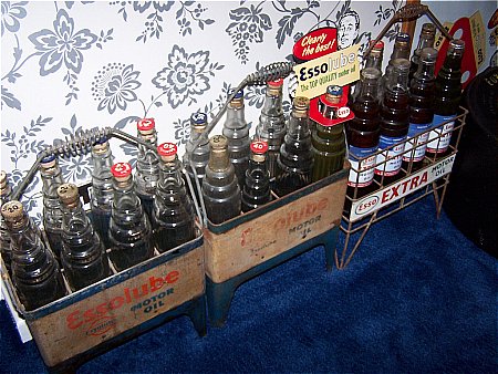 esso motor oil bottle racks - click to enlarge