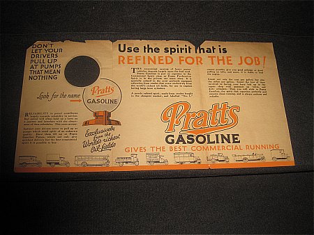 PRATTS COMERCIAL GASOLINE PAMPHLET - click to enlarge