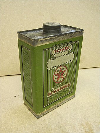 TEXACO PINT TIN - click to enlarge