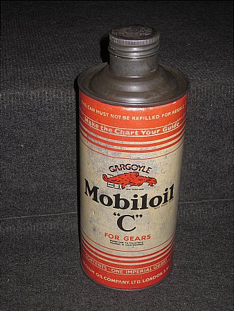 MOBILOIL "C" QUART. - click to enlarge