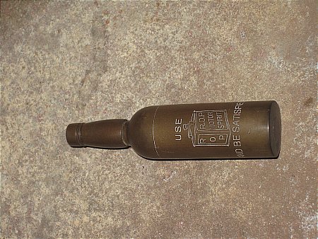 R.O.P. MINATURE BOTTLE. - click to enlarge