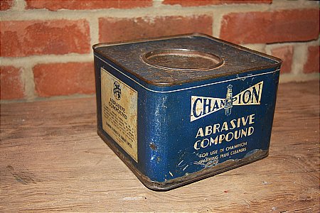 CHAMPION SPARK PLUG GRIT TIN - click to enlarge