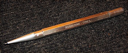 RUBBERINE TYRES SILVER PENCIL - click to enlarge