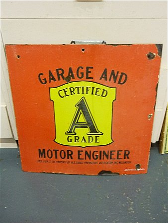 Sign, Motor Engineer - click to enlarge