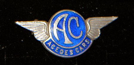 Enamel Badge. A.C. CARS - click to enlarge