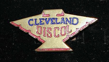 Enamel Badge. CLEVELAND DISCOL - click to enlarge