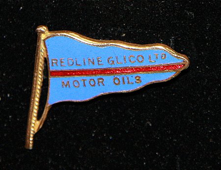 Enamel Badge. REDLINE GLICO FLAG - click to enlarge