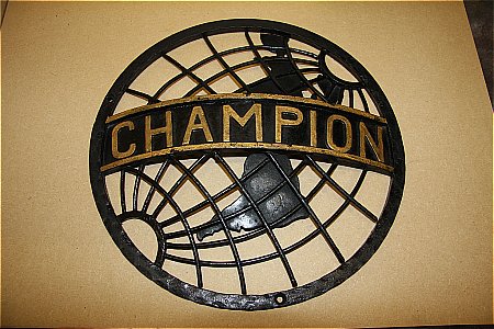 CHAMPION FACTORY GATES SIGN. - click to enlarge