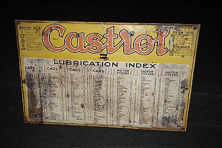 CASTROL OIL CABINET SIGN - click to enlarge