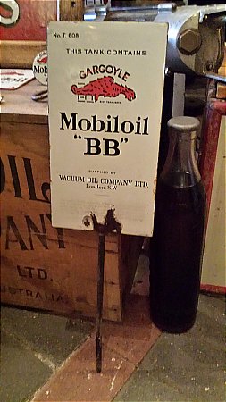 MOBILOIL TANK SIGN - click to enlarge