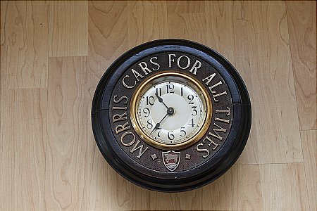 MORRIS CARS CLOCK - click to enlarge
