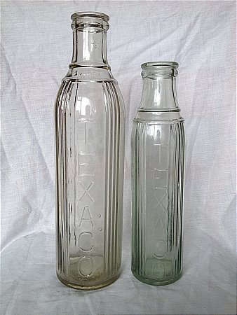 texaco motor oil bottles - click to enlarge