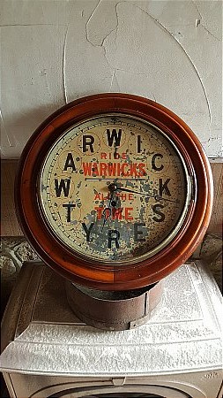 WARWICK TYRES CLOCK - click to enlarge