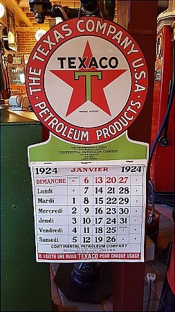 TEXACO 1924 CALENDER - click to enlarge