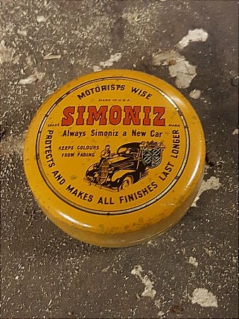 SIMONIZ WAX TIN - click to enlarge