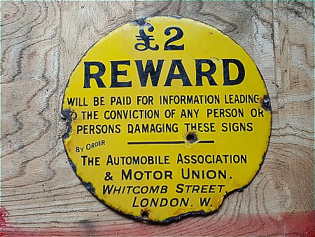 A.A. REWARD SIGN - click to enlarge