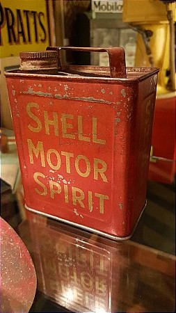 SHELL PEDAL CAR TIN. - click to enlarge