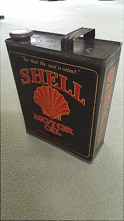 SHELL GALLON BLACK CAN. - click to enlarge