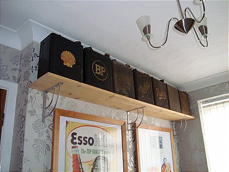 petrol cans, original and unrestored - click to enlarge