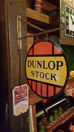 DUNLOP MINATURE SHOP SIGN. - click to enlarge