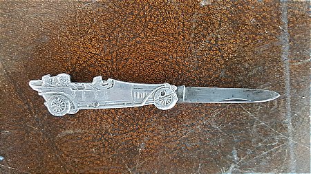 VINTAGE MOTOR CAR PENKNIFE - click to enlarge