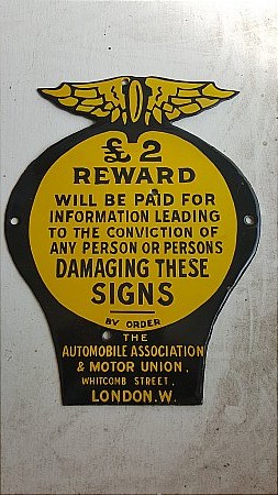 A.A. REWARD SIGN - click to enlarge