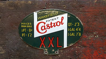 CASTROL OIL CABINET SIGN - click to enlarge