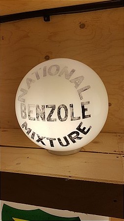 NATIONAL BENZOLE 11" BALL GLOBE - click to enlarge