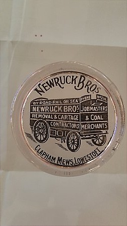 NEWRUCK REMOVALS GLASS PAPERWEIGHT - click to enlarge