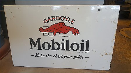 MOBIL ENAMEL OIL CABINET DOOR - click to enlarge