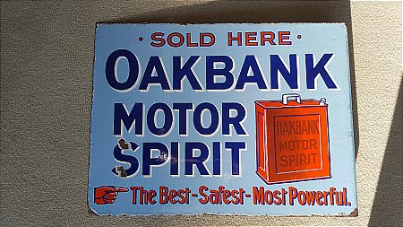 OAKBANK MOTOR SPIRIT - click to enlarge