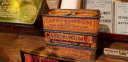 CARBORUNDUM TINS - click to enlarge