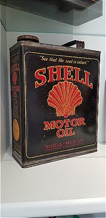 SHELL "BLACK" GALLON CAN - click to enlarge