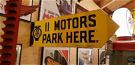 A.A. MOTORS PARKING SIGN. - click to enlarge