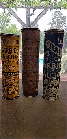 CARBIDE TINS - click to enlarge