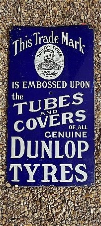 DUNLOP ENAMEL SIGN - click to enlarge