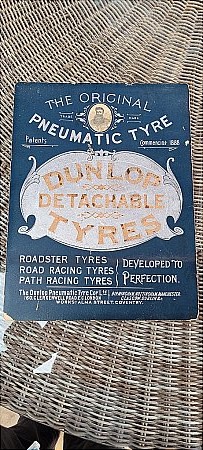 DUNLOP PNEUMATIC SHOWCARD - click to enlarge