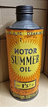 MOTOR SUMMER OIL QUART - click to enlarge