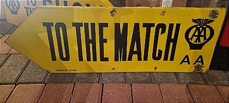 A.A  TO THE MATCH DIRECTION SIGN - click to enlarge