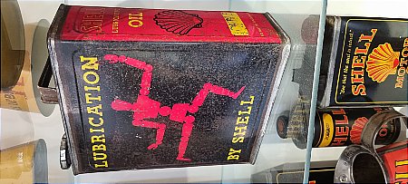 SHELL LUBRICATION OIL QUART CAN - click to enlarge
